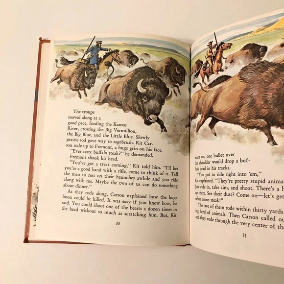 Vintage 1962 Wagons  Ho Whitman Childrens Western Book Hardcover - Picture 12 of 16